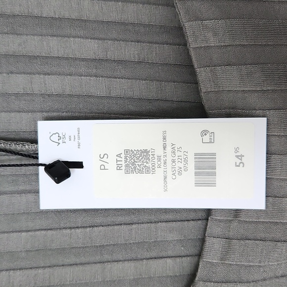 Scoop Neck Long Sleeves Midi Dress - Picture 5 of 6